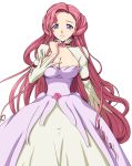  1girl blue_eyes breasts cleavage code_geass euphemia_li_britannia highres large_breasts pink_hair solo zundarepon 