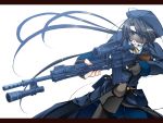  1girl bad_id gun hat headset marksman original rifle sakayaki_(burning_soul) sniper solo weapon 