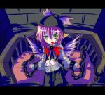  1girl chains duplicate female gothic gothic_lolita gothtia kuroneko_no_toorimichi lolita_fashion lowres mystia_lorelei solo touhou wings 