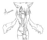  animal_ears assassin assassin_(ragnarok_online) cat_ears kaminagi_(kaminagi-tei) monochrome ragnarok_online thigh-highs 