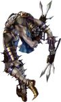  1boy creepy dagger from_behind jamadhar kawano_takuji male_focus mask official_art simple_background solo soul_calibur soulcalibur soulcalibur_iv voldo weapon white_background 