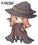  7010 cape chibi green_eyes hat lowres rod witch_hat 