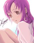  1girl brown_eyes highres long_hair miyahara_koumei original purple_hair solo tagme 