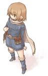  7010 boots brown_eyes brown_hair cape lowres pointy_ears 