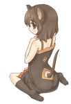  7010 animal_ears black_hair camisole feet footwear lowres mouse_ears mouse_tail short_hair socks tail tail_hole 
