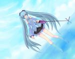  bad_id harano hatsune_miku long_hair microphone twintails very_long_hair vocaloid wading water 