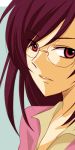  1boy androgynous glasses gundam gundam_00 lowres male_focus red_eyes sinko solo tieria_erde 