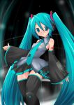  1girl hatsune_miku hermmy solo thigh-highs twintails vocaloid 
