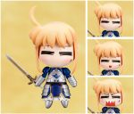  ahoge armor chibi fate/stay_night fate_(series) figure nendoroid photo saber sword weapon 