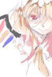  1girl female flandre_scarlet lowres red_eyes solo touhou wings yohane 