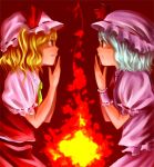  2girls female flandre_scarlet multiple_girls remilia_scarlet shishou siblings sisters touhou 