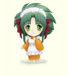  1girl chibi green_hair jochuu-san lowres maid nendoroid oekaki original solo yagisaka_seto 
