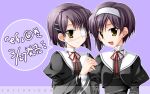  2girls ef eyepatch miyabi_juri multiple_girls school_uniform serafuku shindou_chihiro shindou_kei siblings sisters twins 