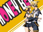  1boy 1girl brother_and_sister kagamine_len kagamine_rin mizore_syrup siblings twins vocaloid 