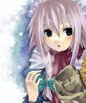  1girl breath female izayoi_sakuya perfect_cherry_blossom scarf solo touhou 