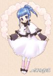  1girl alfa_system ange_serena blue_hair bow character_name curtsey dress drill_hair flower takeda_hiromitsu tales_of_(series) tales_of_innocence violet_eyes white_dress 