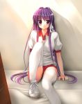  clannad fujibayashi_kyou gym_uniform kiriya kiriya_haruhito thigh-highs 