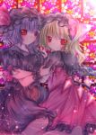  2girls dress female flandre_scarlet hat kasuga_sunao multiple_girls remilia_scarlet siblings sisters touhou wings 