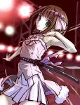  amami_haruka armpits cute_&amp;_girly_(idolmaster) haiiro idolmaster sword weapon 