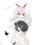  animal_ears female inaba_tewi mo rabbit_ears reisen_udongein_inaba shunsei_(muratou) touhou 