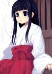  1girl black_hair character_request japanese_clothes kagura_mizuki kimono solo source_request 