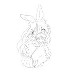  bunny_ears futaba_channel monochrome nijiura_maids rabbit_ears usai 