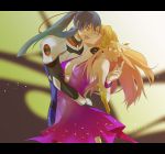  dress highres kiss macross macross_frontier saotome_alto sheryl_nome 