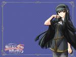  curvy green_hair hairband kimi_ga_aruji_de_shitsuji_ga_ore_de kuonji_shinra long_hair pantyhose red_eyes 