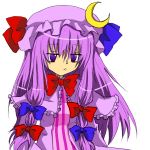  bad_id crescent hat imo_kenpi long_hair lowres patchouli_knowledge purple_eyes purple_hair ribbon solo touhou violet_eyes 