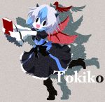  character_name head_wings headwings horns karaagetarou multicolored_hair short_hair tokiko_(touhou) touhou wings 