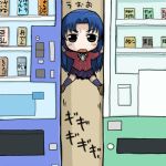  blue_hair chibi denden kawashima_ami toradora! vending_machine 