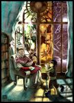  book bookshelf chair child hat old_man original seasons sibyl snow window 