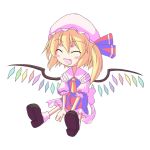  1girl animated animated_gif blonde_hair fang female flandre_scarlet lowres red_(artist) red_(red-sight) solo touhou wings 