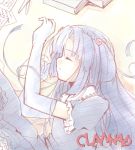  clannad elbow_gloves furai gloves ichinose_kotomi lowres oekaki sleeping 