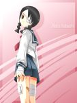  bandage kobushi_abiru looking_back sayonara_zetsubou_sensei school_uniform serafuku umekichi 