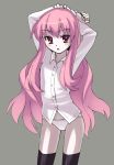  louise_francoise_le_blanc_de_la_valliere oryou pink_hair thigh-highs underwear zero_no_tsukaima 