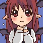  1girl aoi_tobira chibi female head_wings koakuma lowres solo the_embodiment_of_scarlet_devil touhou 