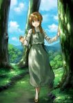  dress flat_chest forest houru nature tree twintails 
