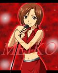  1girl ginko_(konekonoshippo) lowres meiko microphone microphone_stand solo vocaloid 