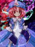  1girl female hat japanese_clothes neki-t pink_hair red_eyes saigyouji_yuyuko solo touhou 