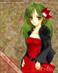  1girl character_name christmas final_fantasy final_fantasy_iv green_hair lowres rydia solo 