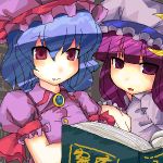  female kt2 lowres oekaki patchouli_knowledge remilia_scarlet touhou 