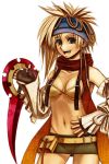  00s 1girl al_bhed_eyes artist_request bikini blonde_hair final_fantasy final_fantasy_x final_fantasy_x-2 revealing_clothes rikku ringed_eyes solo swimsuit 