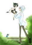  00s 1girl 2boys ballerina ballet_slippers child fakir multiple_boys mytho mythos princess_tutu rue_(princess_tutu) tutu younger 