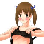 00s 1girl breasts fukuzawa_yumi lowres maria-sama_ga_miteru medium_breasts solo toshifumi under_boob 