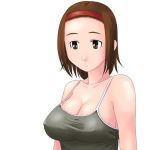  00s 1girl breasts cleavage erect_nipples large_breasts lowres maria-sama_ga_miteru solo torii_eriko toshifumi 