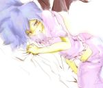  blush female pajamas remilia_scarlet touhou wings yae_(mono110) 