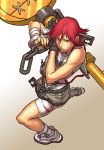  a.b.a arc_system_works bandage blood bosnoheya chains fingerless_gloves gloves green_eyes guilty_gear homunculus key paracelsus redhead short_hair shorts yamamiya_hiroshi 