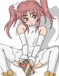  1girl lowres oekaki solo thigh-highs twintails valentine 