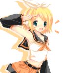  blonde_hair green_eyes kagamine_rin kuon_itsuki vocaloid 